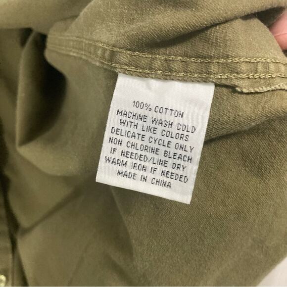 Molokai Surf Co army green hooded utility layering canvas shacket men's size XL - Picture 6 of 6